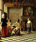 Pieter de Hooch interior oil painting reproduction